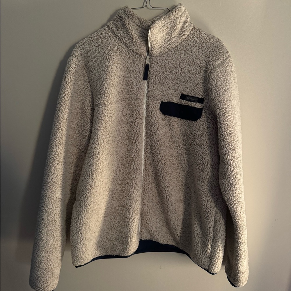 Columbia Cream Sherpa Fleece Jacket